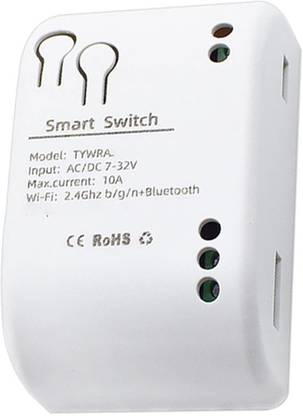 amiciSmart WIFI Smart Switch Relay, Wireless Timer Switch Remote Control AC/DC 7~32V 10A Smart Switch