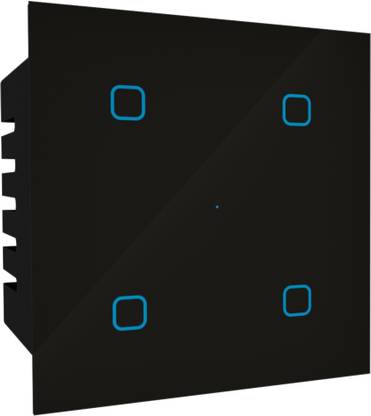 HomeMate Wi-Fi Smart 4 Gang Switch | Works with Amazon Alexa, Google Assistant & Siri Smart Switch