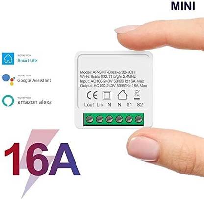 jenix WiFi Smart Switch for Electrical Appliance 16A Smart Home Automation,Mobile App