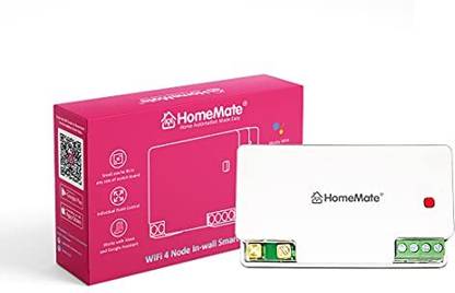 HomeMate WiFi 4 Node Smart Switch | No Hub Required | Retro Fit