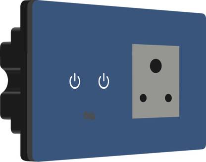 iotics Smart Touch Switch for 1 Light, 1 Plug, Remote, Mobile App, Alexa & Google Home Smart Switch