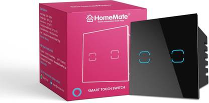 HomeMate WiFi+BLE 2-Way 2 Gang Touch Switch