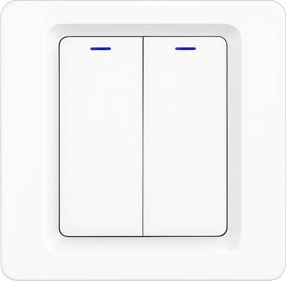 Ledgebit Smart Touch Light Button Switch – Wi-Fi, 2 Gang, Smart Switch