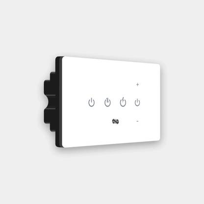 iotics Smart Touch Switch for 3 Light & Dimmer, Remote, Mobile App, Alexa & Google Home Smart Switch