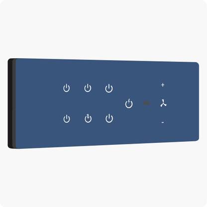 iotics Smart Touch Switch for 7 Lights & 1 Fan, Remote, Mobile App, Alexa & Google Home Smart Switch