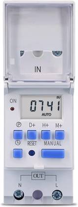 Auslese Digital Programmable Din Rail Timer LCD Display Control Switch Relay 220V (30A)