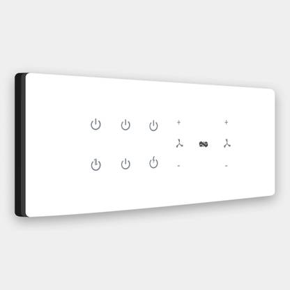 iotics Smart Touch Switch for 6 Lights & 2 Fan, Remote, Mobile App, Alexa & Google Home Smart Switch