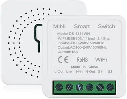 Safe'O'Buddy Mini Wifi On/Off Device, Voice, App Control Switch, Automation Compatible Smart Switch