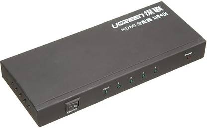 Ugreen 1X4 HDMI Amplifier Splitter(Black) Smart Switch