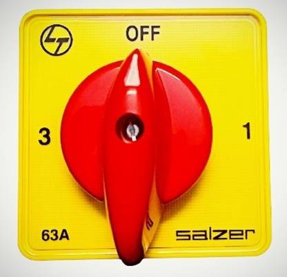 Salzer 61060 40A 1Pole 3Way S40 B03 (L&T) Phase Selector Cam Operated Rotary Switch