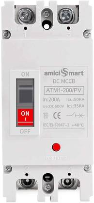 amiciSmart 600VDC Circuit Breaker, Photovoltaic Overload Protection(200A MCCB) Smart Switch