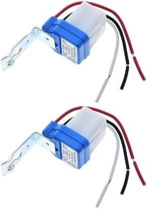 REVALS LDR Sensor Light Controller Auto Day/Night Lamp On & Off Photocell 2pc