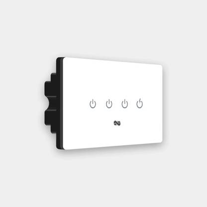 iotics Smart Touch Switch for 4 Lights, Remote, Mobile App, Alexa & Google Home Smart Switch