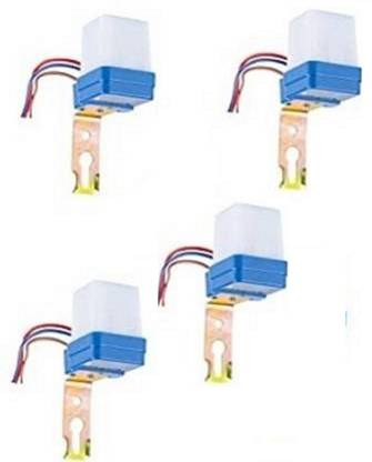 GoodsBazaar Auto On and Off Photocell Sensor Switch for Lighting (Pack of 4 ) Smart Switch
