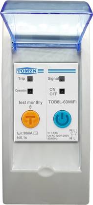 amiciSmart WiFi MCB, Circuit Breaker & Energy Meter with Over Voltage/Load Protection Smart Switch