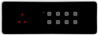 TEQOOZ Glass Touch Panel (WiFi) (8M): 8 Switch + Socket Smart Switch