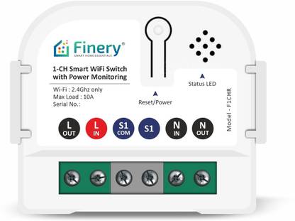 Finery Wi-Fi Smart Switch with Energy Monitoring works with Alexa & Google Home Smart Switch