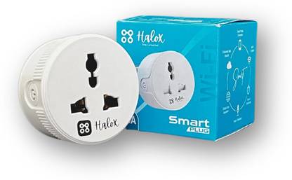 HALOX STAY CONNECTED 10A Wifi + BT Smart Plug Compatible Google Assistant /Alexa Smart Plug Smart Plug