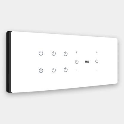 iotics Smart Touch Switch for 6 Light & 2 Dimmer, Remote, Mobile App, Voice Control Smart Switch