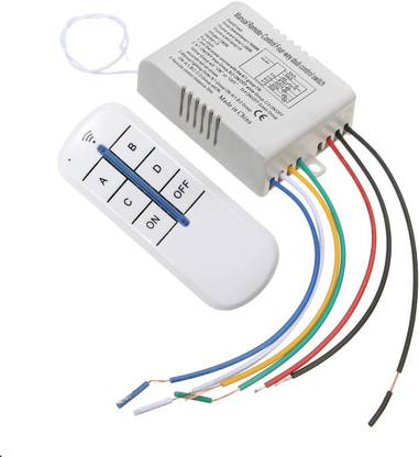 SG Flash HIGH QUALITY 4 Wireless ON/OFF Lamp Remote Control Switch Receiver Transmitter Electronic Components Electronic Hobby Kit
