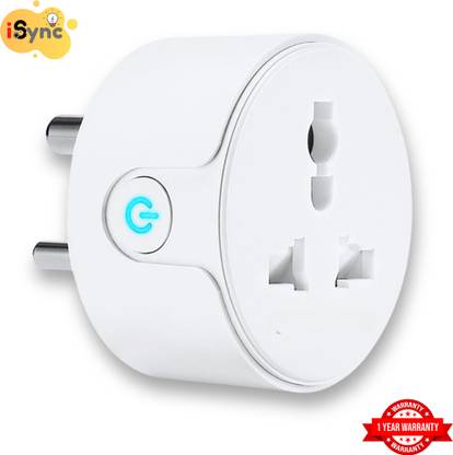 iSync Smart Plug 10A, Mobile App Control Universal Socket, Alexa Compatible