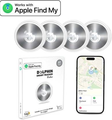 Tag8 Huthur Tag – Smart Tracker for iOS,Waterproof, Secure (Pack of 4) Location Smart Tracker