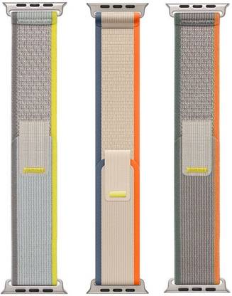 BLACK LOVIES Nylon Trail Loop Smart Watch Strap Belt for Ultra Watch 49 mm, Series 8 / 7 45 mm, Series 6 / 5 / 4 44 mm, Series 3 / 2 / 1 42 mm, T800 Ultra, Watch 8 Ultra, i8 Pro Max, W26, T800 Smart Watch Strap