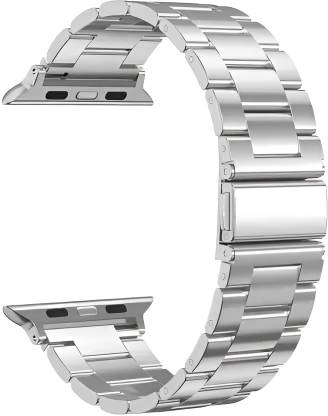 PREMBROTHERS Folding Clasp Lock, Chain Strap Compatible with Watch Series SE/6/7/5/4/3/2/1 Smart Watch Strap