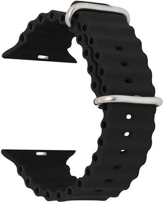 Obavu New Flexible Silicone Ocean Sport Bands Compatible With Apple Watch, for Men Women, Replacement Straps For iWatch Series Ultra/8/7/6/5/4/3/2/1/SE Smart Watch Strap