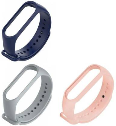 HEQA mi band 3 and band 4 straps compatible with xiaomi mi band 3/4 writsband belts combo of 3 soft silicone band Smart Band Strap