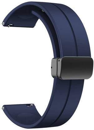 AOnes Silicone Belt Magnetic Folding Buckle for Fastrack Rider Smart Watch Strap