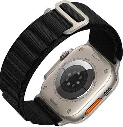 henx Alpine Loop Nylon Bands/Straps Compatible with Watch 49mm 45mm 44mm 42mm Men & Women, Adjustable Strap with Metal G-Hook Premium Strap for iWatch Ultra Series SE 8 7 6 5 4 3 2 1 (Only Alpine Loop Strap, Watch NOT Included) Smart Watch Strap