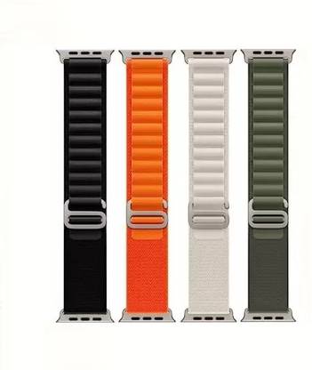 Like Star Alpine Loop Nylon Bands/Straps Compatible with Watch 49mm 45mm 44mm 42mm Men & Women, Adjustable Strap with Metal G-Hook Premium Strap for iWatch Ultra Series SE 8 7 6 5 4 3 2 1 (Only Alpine Loop Strap, Watch NOT Included) Smart Watch Strap