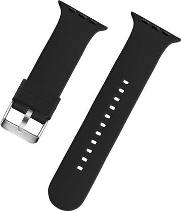 TIMEWEAR 522BLACK22-FK 22 mm Silicone Watch Strap