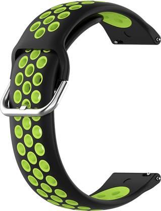 ACM Watch Strap Belt for Noise Colorfit Ultra Se Smartwatch Black & Green Smart Watch Strap