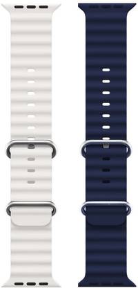 PUNAK Ocean Smart Watch Strap Belt for Ultra Watch 49 mm, Series 8 / 7 45 mm, Series 6 / 5 / 4 44 mm, Series 3 / 2 / 1 42 mm, T800 Ultra, Watch 8 Ultra, i8 Pro Max, W26, T800. Smart Watch Strap
