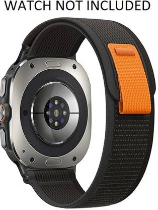 RUPELIK Breathable Elastic Trail Loop Nylon Band Compatible with Galaxy Watch 7 Ultra 47mm Smart Watch Strap