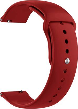 ACM Watch Strap Silicone Belt for Samsung Galaxy Watch Sm-R815fzdiinu 42mm Red Smart Watch Strap