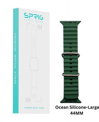 Sprig Liquid Silicon Ocean Strap for iWatch SE Gen 1 (Large 44MM) Smart Watch Strap