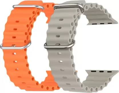 Firetook Ocean Strap Loop Nylon Bands/Straps Compatible with Watch T55/T550 W26, 49mm 45mm 44mm 42mm Men & Women, Adjustable Strap with Metal G-Hook Premium Strap for iWatch Ultra Series SE 8 7 6 5 4 3 2 1 Smart Watch Strap Smart Watch Strap