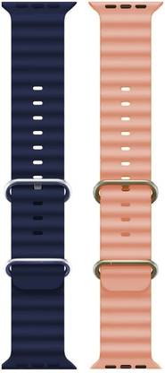 PUNAK Ocean Smart Watch Strap Belt for Ultra Watch 49 mm, Series 8 / 7 45 mm, Series 6 / 5 / 4 44 mm, Series 3 / 2 / 1 42 mm, T800 Ultra, Watch 8 Ultra, i8 Pro Max, W26, T800. Smart Watch Strap