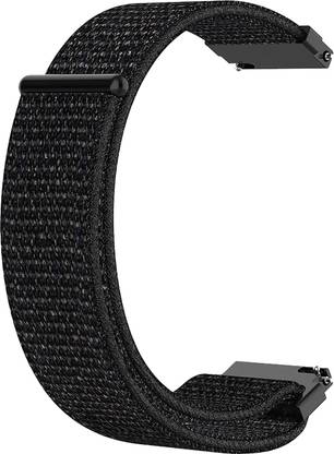 ACM Watch Strap Nylon Loop for Samsung Galaxy Lte Watch 42mm R815fzkainu Belt Black Smart Watch Strap