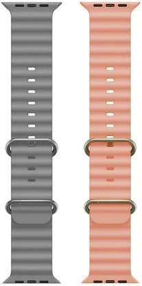 FORTUNATE Soft Breathable Silicone Watch Band Smart Watch Strap Belt for Ultra Watch 49 mm, Series 8 / 7 45 mm, Series 6 / 5 / 4 44 mm, Series 3 / 2 / 1 42 mm, T800 Ultra, Watch 8 Ultra, i8 Pro Max, W26, T800 Smart Watch Strap