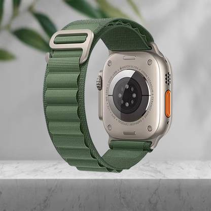 LEEMARA Alpine Loop Nylon Bands/Straps Compatible with Apple Watch Band 49mm 45mm 44/42mm G-Hook Smart Watch Strap for iWatch Ultra Series SE 8 7 6 5 4 3 2 1 (Only Alpine Loop Strap for Apple iWatch, Watch NOT Included) Smart Watch Strap