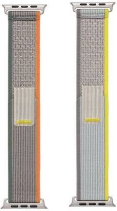 BLACK LOVIES Nylon Trail Loop Smart Watch Strap Belt for Ultra Watch 49 mm, Series 8 / 7 45 mm, Series 6 / 5 / 4 44 mm, Series 3 / 2 / 1 42 mm, T800 Ultra, Watch 8 Ultra, i8 Pro Max, W26, T800 Smart Watch Strap