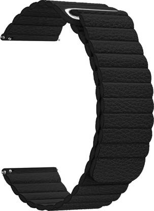 ACM Leather Watch Strap 20mm for |Fire Boltt Constellation Smartwatch Black Smart Watch Strap