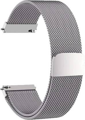 LNKART Stainless Steel 19mm Chain Strap with Magnetic Buckle Compatible with Noise Colorfit Pro 2, Boat Storm Smart Watch & Watches with 19mm Lugs. Smart Watch Strap