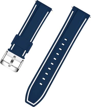 TIMEWEAR Strap with Quick Release Pin Sidebar, Compatible Watches with Lug width 22 mm Silicone Watch Strap