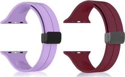 BLACK LOVIES Soft Silicon Magnetic Smart Watch Strap Belt for Ultra Watch 49 mm, Series 8 / 7 45 mm, Series 6 / 5 / 4 44 mm, Series 3 / 2 / 1 42 mm, T800 Ultra, Watch 8 Ultra, i8 Pro Max, W26, T800 Smart Watch Strap