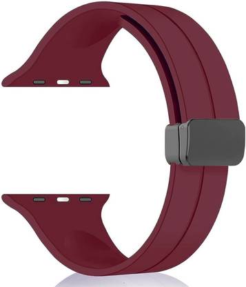 PUNAK Silicon Magnetic Smart Watch Strap Belt for Ultra Watch 49 mm, Series 8 / 7 45 mm, Series 6 / 5 / 4 44 mm, Series 3 / 2 / 1 42 mm, T800 Ultra, Watch 8 Ultra, i8 Pro Max, W26, T800. Smart Watch Strap
